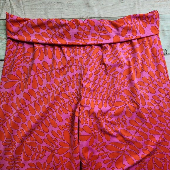 Trina Turk Womens Large Trellis Print High Waist Wide Leg Swim Cover Pants - Picture 3 of 7